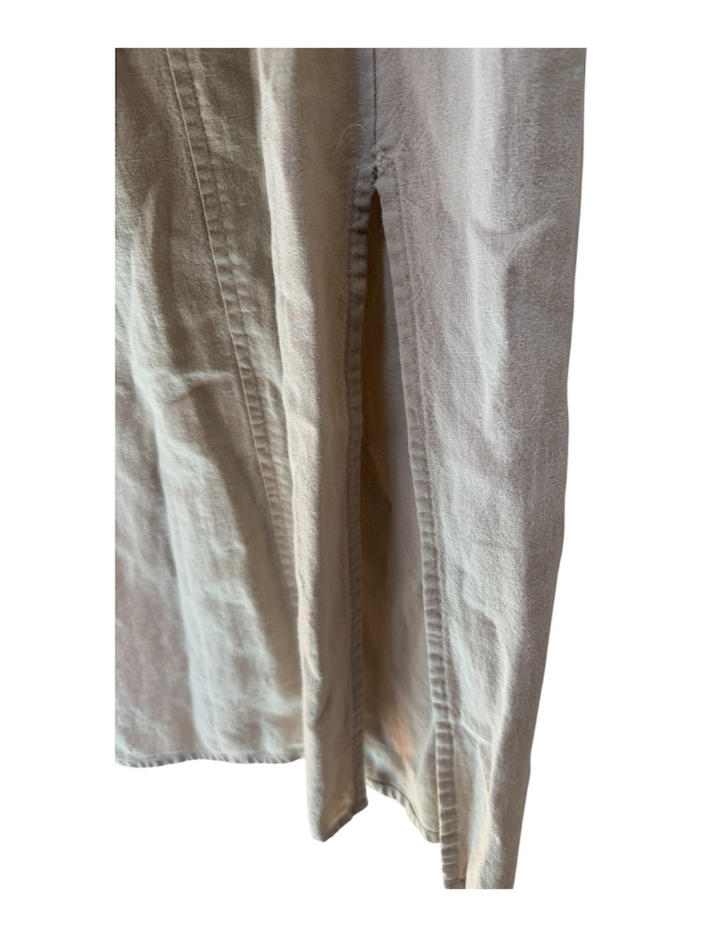 Sleeveless Button-Front Maxi Dress in Light Beige - Picture 5 of 10